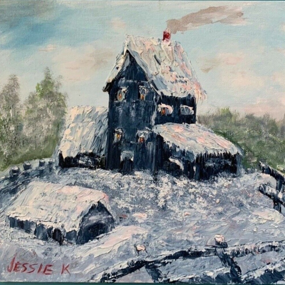 Vintage Painting - Snow
